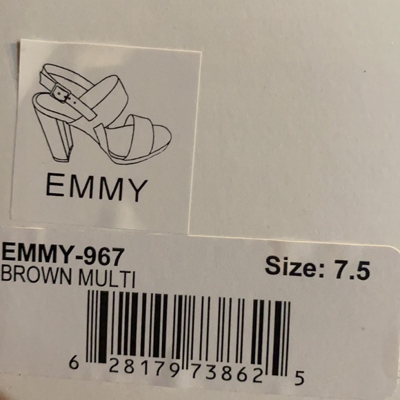 New Gibson & Latimer Emmy Giraffe Print Block Heel - Picture 10 of 10